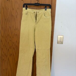 Paloma Wool Light Yellow Corduroy Trousers